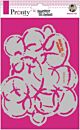 Pronty Mask stencil A5 Grunge circle by Jolanda 