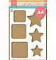 Marianne Design Mask Stencil - A4 Vierkanten & sterren PS8114 21x30cm 