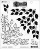 Ranger Dylusions Cling Stamp Set Leaf Me Be DYR81692 Dyan Reaveley 