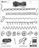 Ranger Dylusions Cling Stamp Set Sew Easy DYR81722 Dyan Reaveley 