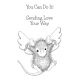 Flying to See You Cling Rubber Stamp (RSC-012)