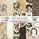 ScrapBoys Art Decoria paperpad 12 vl+cut out elements-DZ SB-ARDE-10 250gr 20,3x20,3cm