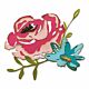 Sizzix Thinlits Die Set 4PK Brushstroke Flowers #4 665849 Tim Holtz
