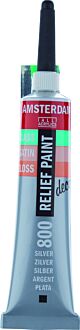 Amsterdam Reliëf Verf Tube 20 ml Zilver 800