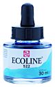 Ecoline Vloeibare Waterverf Fles 30 ml Turkooisblauw 522