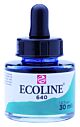 Ecoline Vloeibare Waterverf Fles 30 ml Blauwgroen 640