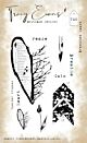 Tracy Evans Branched Heart A6 Stamp (TE006)  