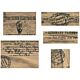 Tim Holtz Idea-Ology Wooden Vignette Panels 5/Pkg Adverts