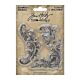 Tim Holtz Idea-Ology Metal Adornments 3/Pkg Flourish