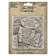Tim Holtz Idea-Ology Chipboard Quote Chips 48/Pkg Labels