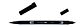 Tombow ABT dubbele brushpen black