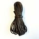 Waxed katoen koord rond 1,5 mm bruin 5m            