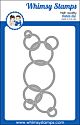 Whimsy Stamps Slimline Connected Bubbles Die