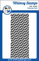Whimsy Stamps Slimline Embossing Folder - Wave Lengths