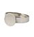 Ring met plateau. zilver 10mm 6 stuks