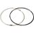 Collier met draaislot, zwart 45cm