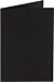 Papicolor dubbele kaart staand A6 105x148mm ravenzwart (901)