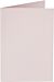 Papicolor dubbele kaart staand A6 105x148mm lichtrose (923)