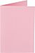 Papicolor dubbele kaart staand A6 105x148mm babyroze (959)