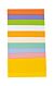 Wasfolie Pastelset 10x5cm 10 kleuren gesorteerd ZB-zak
