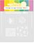 Waffle Flower Crafts Postage Collage Everyday Stencil  