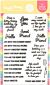 Waffle Flower Crafts Sweet Plates Sentiments Stamp Set