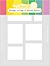 Waffle Flower Crafts Postage Collage A7 Blocks Stencil 