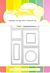 Waffle Flower Crafts Postage Collage Mini Slimline Die 