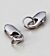 Karabiner met dubbel splitring 8MM platinum 3 ST
