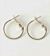 Creole oorring platinum 12x20mm 2 ST