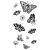 Sizzix Clear Stamp Set Nature Butterflies 13pcs C 