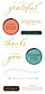 Framelits Die w/Stamps by 49 and Market Thankful Sentiments (11+4pcs) (666708)