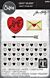 Sizzix 2D Texture Fades w/ Thinlits Die by Tim Holtz Vault Side Order Love Notes (1+8pcs)
