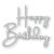 Memory Box Happy Birthday Breezy Script craft die  