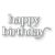 Memory Box Happy Birthday Chic Script craft die  
