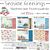 Craft O' Clock SEASIDE GREETINGS - a set of papers 15,25x15,25cm