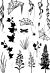 Card-io Wildflower Woods A6 Combinations Clear Stamp Set