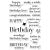 Memory Box Birthday Chic clear stamp set   
