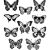 Tim Holtz Cling Stamps Flutter