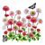 CraftEmotions servetten 5st - Bellis 33x33cm Ambiente 13314950   
