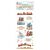 Stamperia Candy Christmas Rub-on 4x8,5 Inch Snowglobes (DFLRB174)