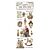 Stamperia The Owl's House Rub-on 4x8,5 Inch Teddy Bears  (DFLRB179)