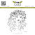 Lesia Zgharda Stamp Girl in a Wreath
