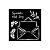 Stamperia The Owl's House Thick Stencil 12X12cm Letter  (KSTDS53)