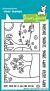 Lawn Fawn 4x6 clear stamp set window scene: spring