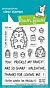 Lawn Fawn 3x4 clear stamp set porcu-pine for you add-on