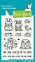 Lawn Fawn 3x4 clear stamp set little woodland library friends