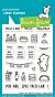 Lawn Fawn 3x4 clear stamp set treat cart add-on: tacos
