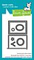Lawn Fawn stand-alone knock knock. who's there? rectangle door add-on