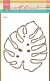 Marianne Design Craft Stencil Monstera blad  149x149mm      